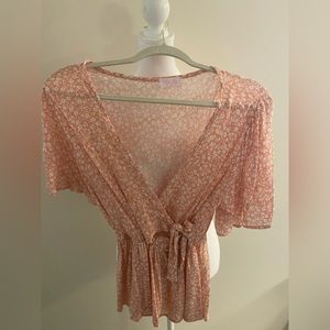 Pink lily top small